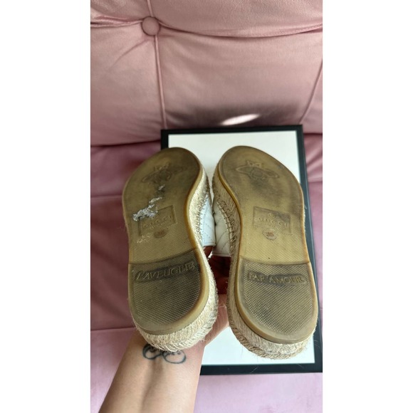 Gucci GG Marmont Matelasse White Espadrilles - Picture 15 of 16